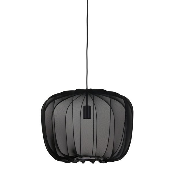 Hanglamp 50x37,5 cm PLUMERIA zwart