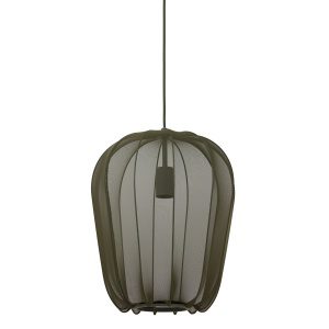 Hanglamp 34x40 cm PLUMERIA donker groen