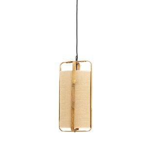Hanglamp 32x60 cm SENDAI zand+bamboe naturel