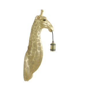 Wandlamp 20,5x19x61 cm GIRAFFE goud