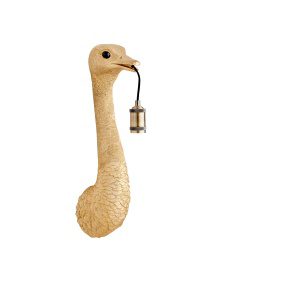 Wandlamp 18x15,5x57,5 cm OSTRICH goud