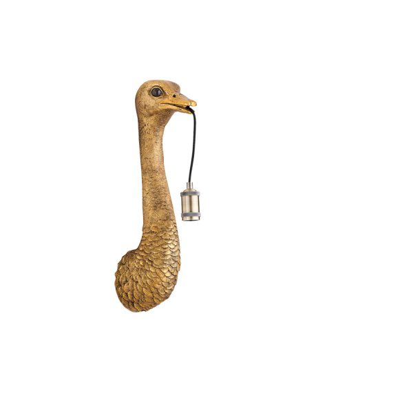 Wandlamp 18x15,5x57,5 cm OSTRICH antiek brons