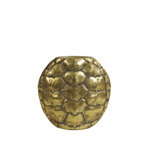 Vaas deco 40,5x11x40 cm TURTLE antiek brons