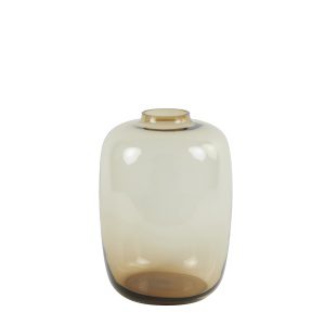 Vaas 25x35 cm KEIRA glas bruin