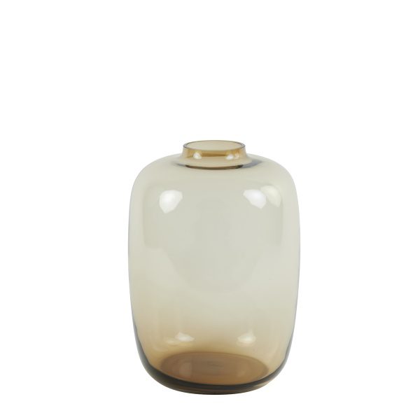 Vaas 25x35 cm KEIRA glas bruin