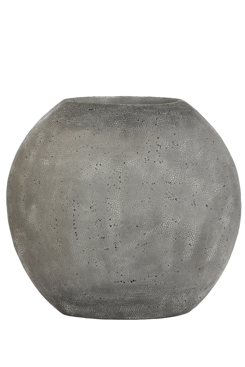 Vaas deco 49,5x20x45 cm RAYSKIN grijs