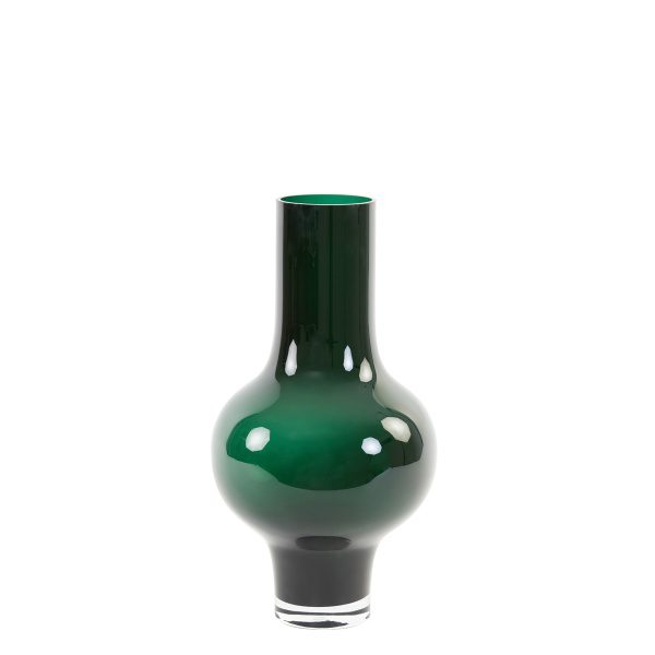 Vaas 25,5x47 cm KAELA glas groen
