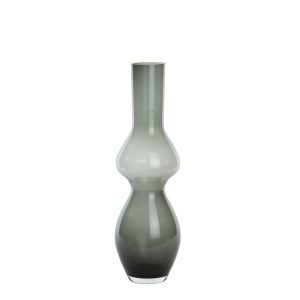 Vaas 21,5x70 cm KYRA glas grijs