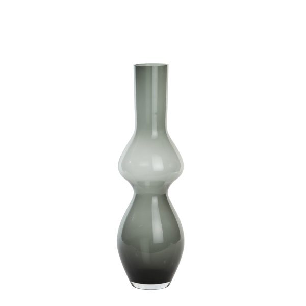 Vaas 21,5x70 cm KYRA glas grijs