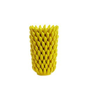 Vaas 25x45 cm ZITA keramiek geel