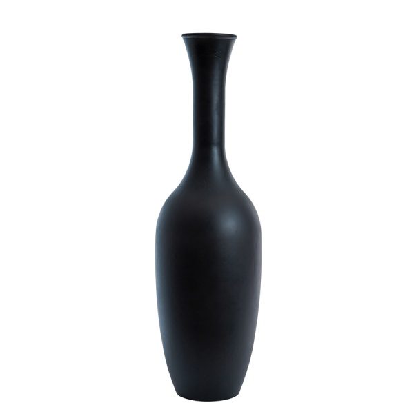 Vaas 30x100 cm IMANO glas mat zwart