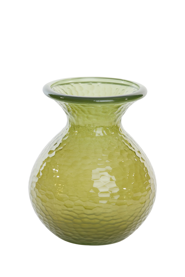 Vaas 20x24,5 cm OZARK glas glans groen