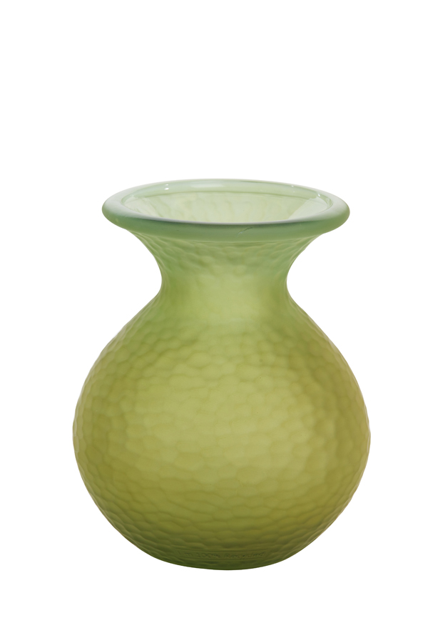Vaas 20x24,5 cm OZARK glas mat groen