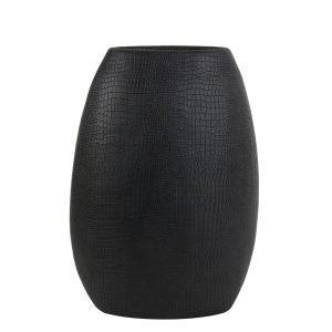 Vaas deco 35x20,5x49,5 cm MAMBAS zwart