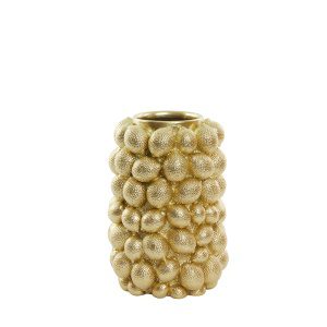 Vaas deco 23,5x33 cm LEMON goud