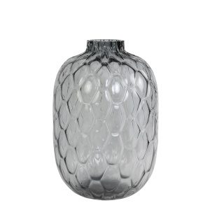 Vaas 34x50 cm CARINO glas grijs