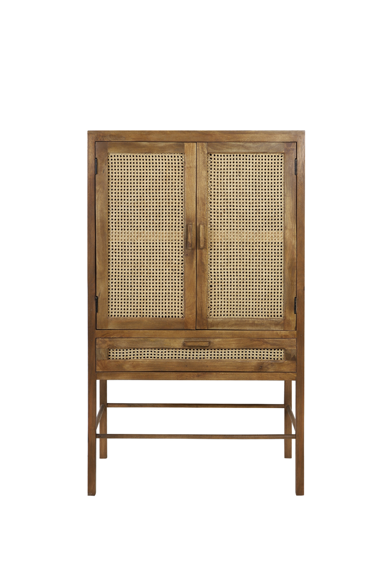 Kast 90x45x160 cm NIPAS hout bruin