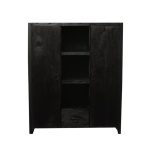 Boekenkast Boaz Black 2 deuren 1 lade