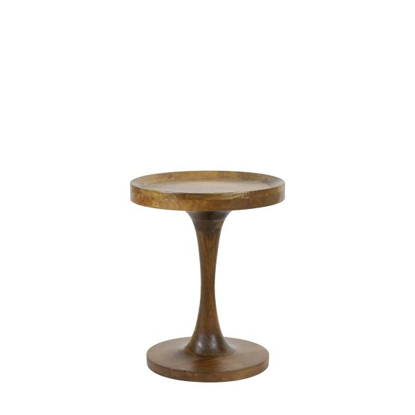 Bijzettafel 40x47 cm JOEKON hout olie bruin