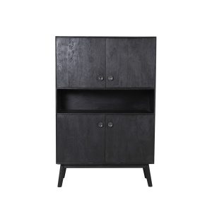 Kast 104x40x158 cm ESPITA hout zwart
