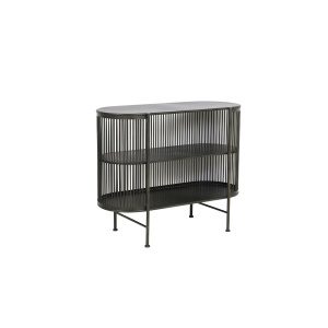 Kast open 100x40x80 cm YINTHE zwart