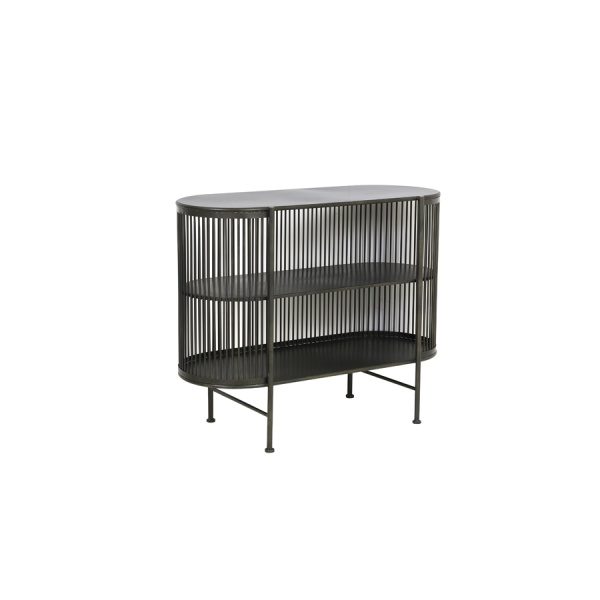 Kast open 100x40x80 cm YINTHE zwart