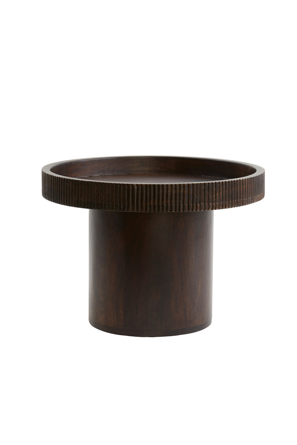 Bijzettafel 50x35 cm KALOMO hout roodbruin