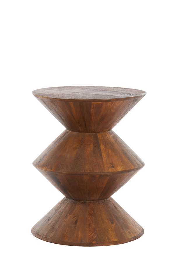 Bijzettafel 40x50 cm LARUS mango hout bruin