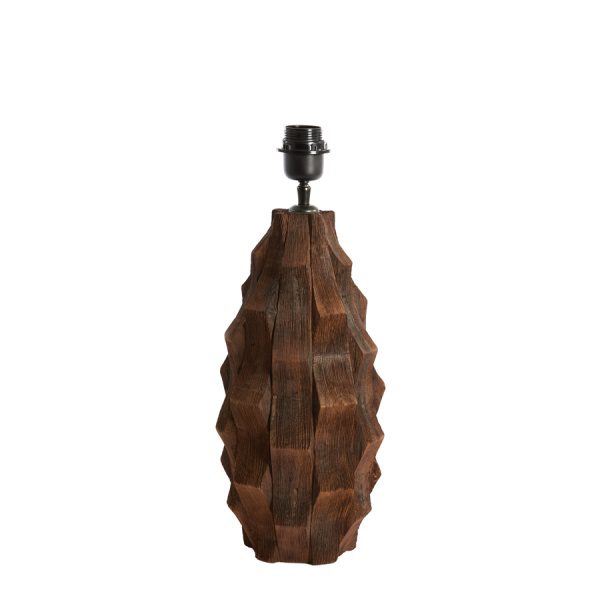 Lampvoet 20x38 cm TAKABE hout chocolade bruin