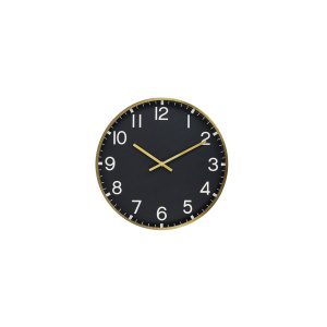 Klok 40 cm TORRIA zwart+goud