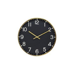 Klok 53 cm TORRIA zwart+goud