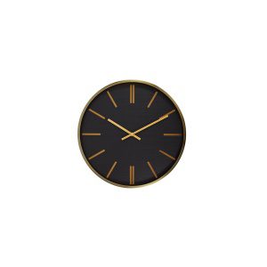 Klok 40 cm EMPORIO zwart+goud