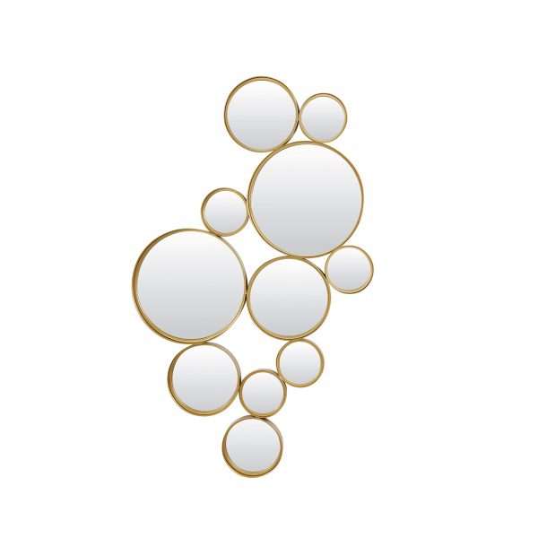 Spiegel 99x3,5x57,5 cm CIELO cirkels goud