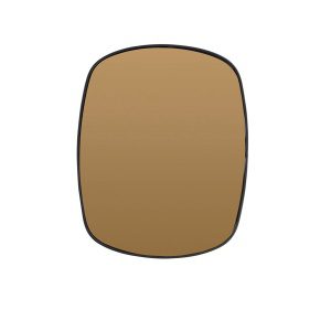 Spiegel 40x1,5x50 cm LABRO bruin glas+mat zwart