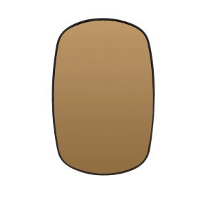 Spiegel 36x1,5x55 cm BRALO bruin glas+mat zwart