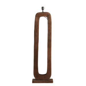Vloerlamp 38x12x125 cm KELAFO hout chocolade bruin