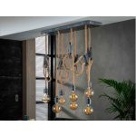 Showroommodel Hanglamp 7L touw 3+4 / Grijs, zelf afhalen
