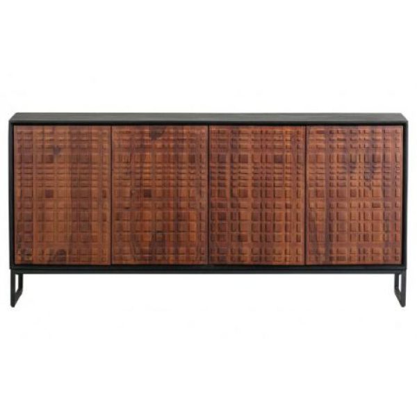 Showroommodel Nuts Dressoir Hout Walnoot/zwart, zelf afhalen