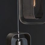Hanglamp 3L mesh rotate / Artic zwart