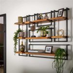 Wandplank edge 100cm / Massief acacia naturel