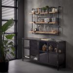 Wandplank edge 100cm / Massief acacia naturel