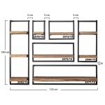 Wandplank edge 100cm / Massief acacia naturel