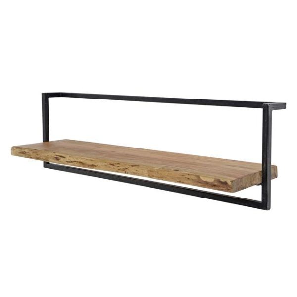 Wandplank edge 100cm / Massief acacia naturel
