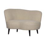 Sara Lounge Fauteuil Links Teddy Off White