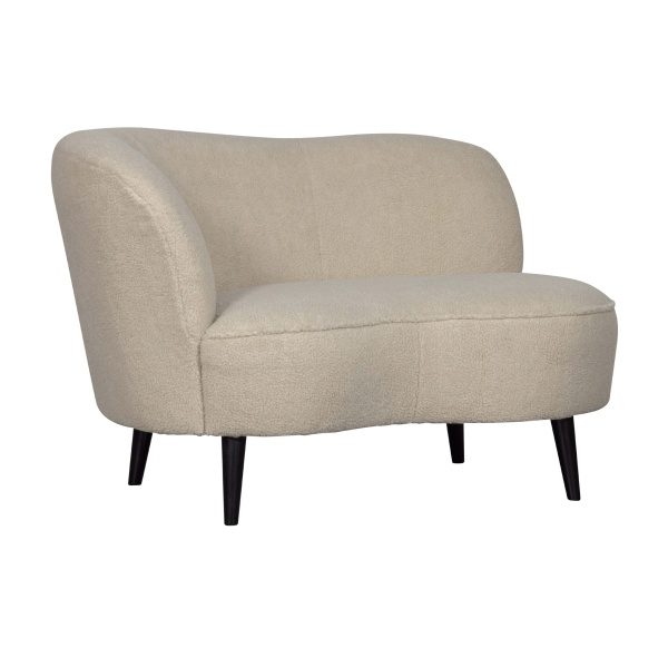 Sara Lounge Fauteuil Links Teddy Off White