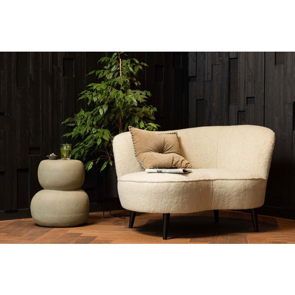 Sara Lounge Fauteuil Rechts Teddy Off White