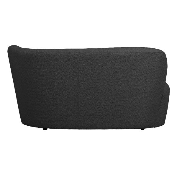 Coco Chaise Longue Element Links BouclÉ Donkergrijs