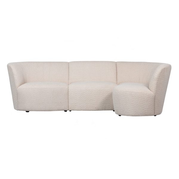 Coco Chaise Longue Element Rechts BouclÉ Creme