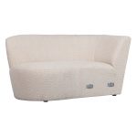 Coco Chaise Longue Element Links BouclÉ Creme