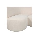 Coco Chaise Longue Element Links BouclÉ Creme